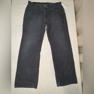 Lucky Brand Men's Corduroy Dark Gray Straight Jeans